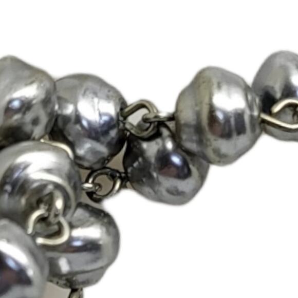 Spirit Orb Black Spinel up-designed Anne Klein Faux Circlette Pearl Chain 36" - Picture 4 of 6